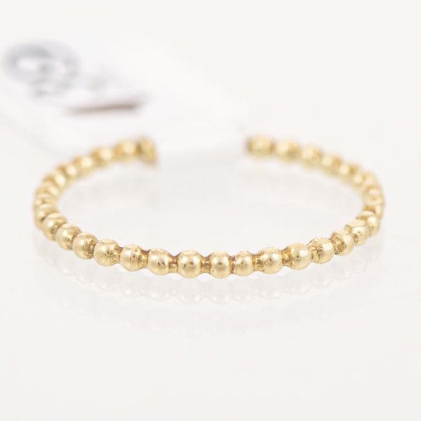 Anillo de Oro 18k con Diseño de Bolitas