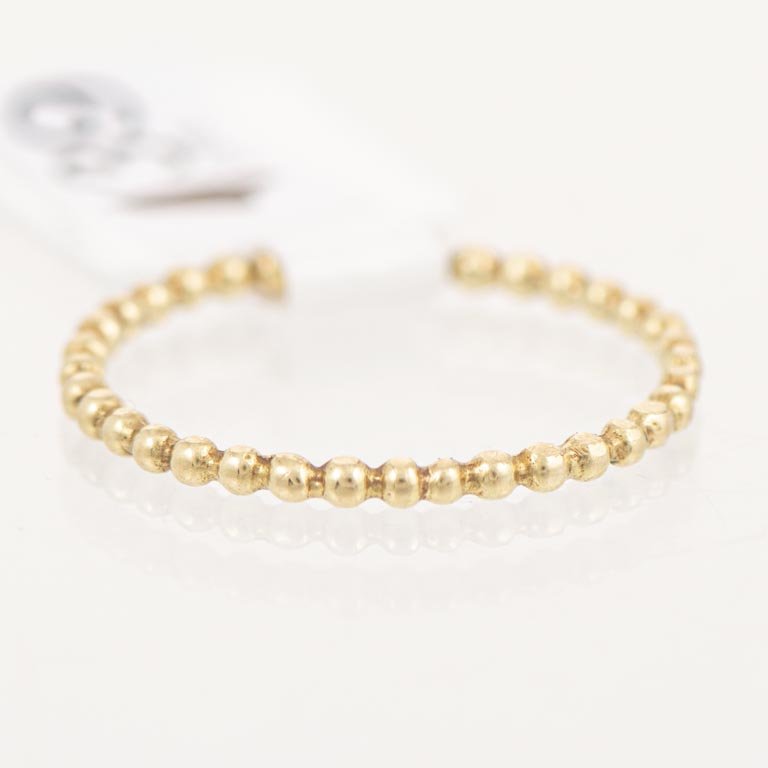 Anillo de Oro 18k con Diseño de Bolitas