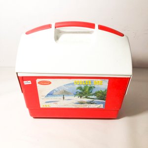 Conservadora Heladera Portátil Roja y Blanca 20 Litros - imagen 2