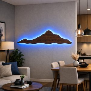 Mueble Decorativo Montaña con Luz LED para Living o Dormitorio - imagen 3