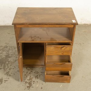 Mueble de Pino con Puerta, Cajones y Estante - 67x40x65 cm - imagen 2
