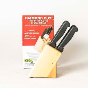 Lote anterior: Set de 6 Cuchillos Diamond Cut con Soporte de Madera