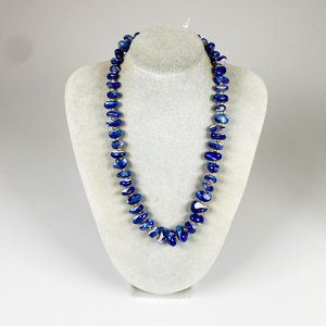 Collar de Cristal Murano Azul y Dorado, 46 cm - imagen 1