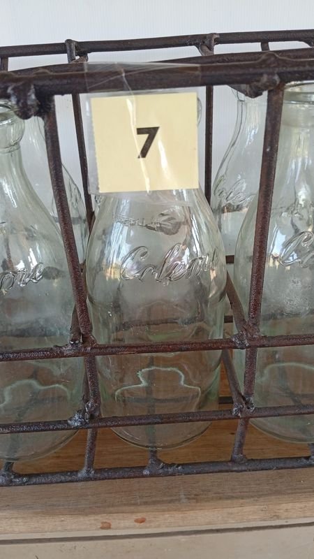 Botellas de vidrio antiguo para leche Coleme - imagen 4