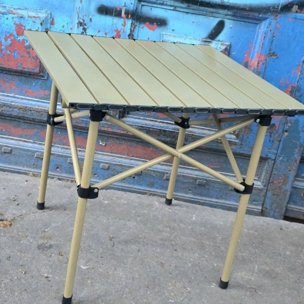 Mesa Plegable Portátil Color Beige - imagen 1
