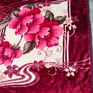 Frazada de dos plazas Juan Martín, diseño floral - imagen 3