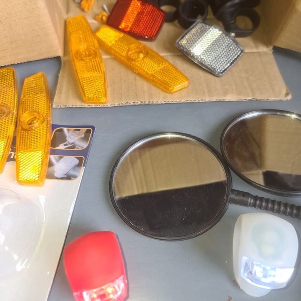 Kit para bici con luces led y espejos - imagen 2