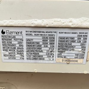 Aire Acondicionado Split Element 18000 BTU - Para Reparar - imagen 3
