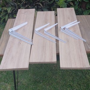 Mesa de Cocina con Cajón, Estantes y Tender - imagen 4