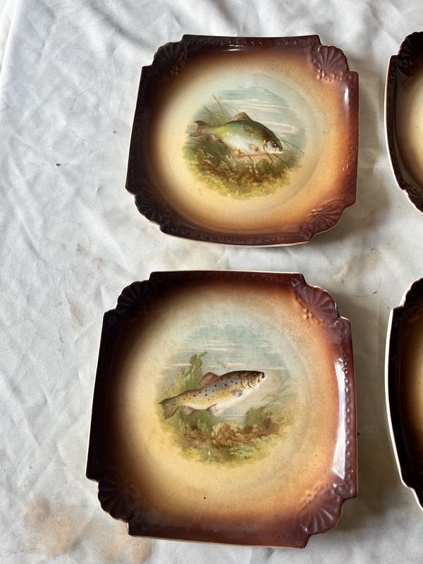 Platos alemanes con peces decorativos - imagen 4