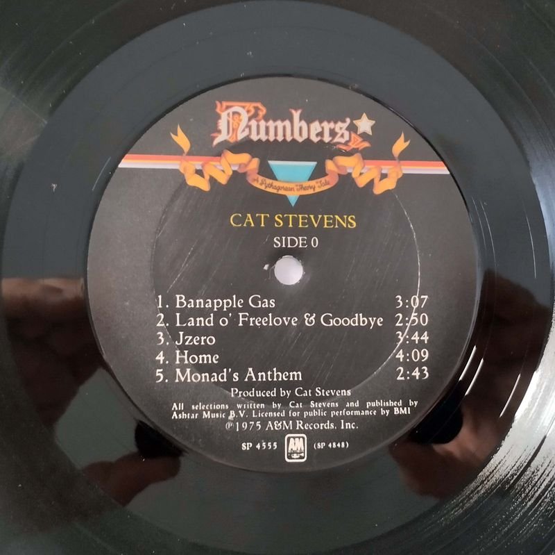 Vinilo de Cat Stevens - Álbum 'Numbers' de 1975 - imagen 6