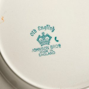Doce Platos Hondos de Loza Inglesa Johnson Bros "Old English" - imagen 6