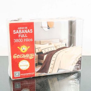 Juego de Sábanas Full 3800 Hilos Marca Goldsun - imagen 1