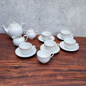 Juego de Café Porcelana Olmos Industria Uruguaya 13 Piezas - imagen 3