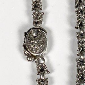Conjunto de Cadena y Pulsera de Plata Mexicana Eslabón Torneado - imagen 4