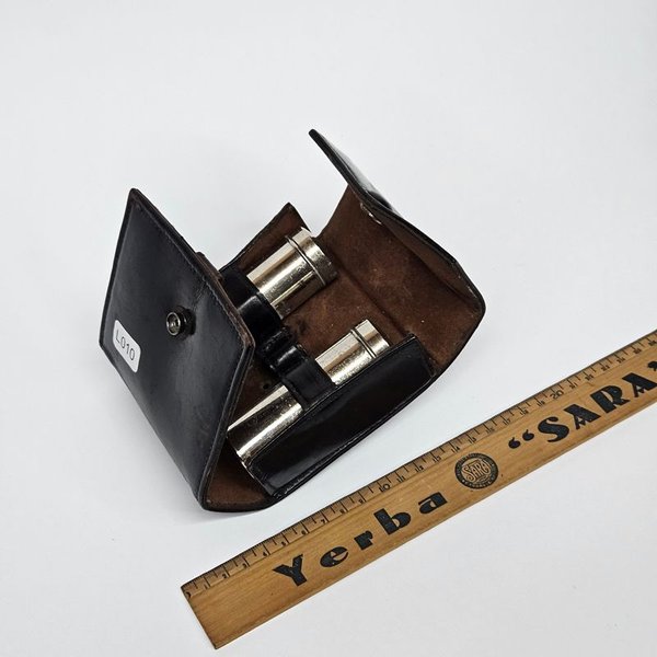 Set de especieros en estuche de cuero con pasacinto - imagen 1