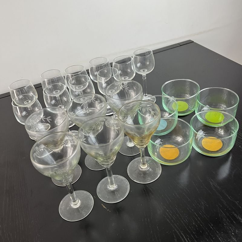 Vajilla de cristal para vino, postre y licor - imagen 2