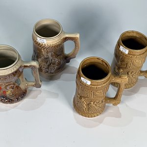 Lote de 4 jarras de cerámica para cerveza, Semana de Lavalleja 1981 - imagen 3