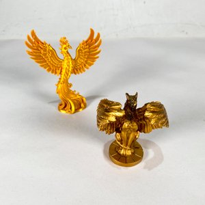 Figuras Mitológicas Doradas: Ave Fénix y Hipogrifo - imagen 3