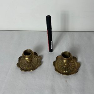 Par de Veladores de Bronce Macizo - imagen 1