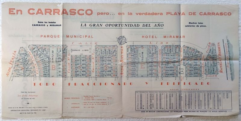 Lote anterior: Panfleto de solares en Carrasco, Uruguay