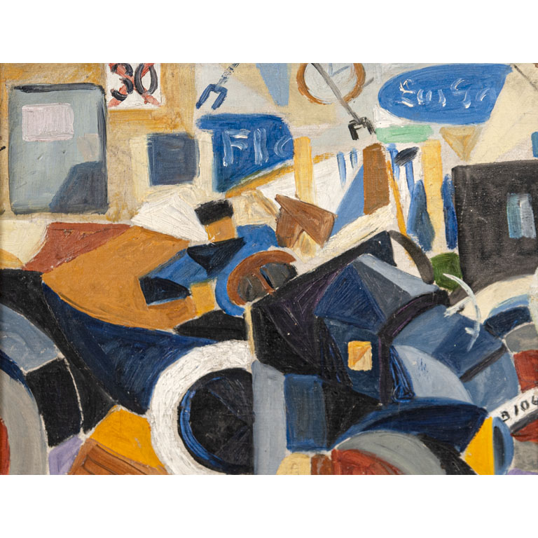 Lote anterior: Pintura abstracta de Rafael Barradas: Vibraciónista