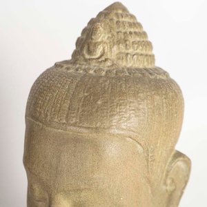 Escultura Cabeza de Buda Camboyano Antigua - imagen 2