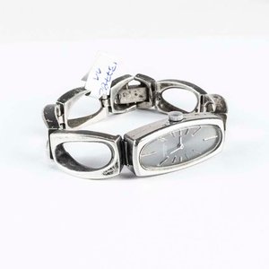 Reloj Universal Genève de Plata y Acero, No Funciona - imagen 2