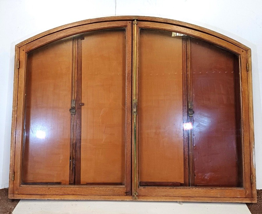 Ventana arco carpanel con dos hojas batientes y cuatro celosías - imagen 3