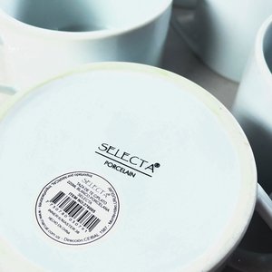 Set de 22 Piezas de Porcelana Blanca: Tazas, Pocillos y Platillos Selecta - imagen 4