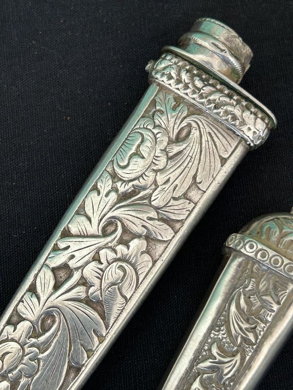 Cuchillo Antonio Franchi calle ituzaingo 136: Pieza escasa de plateria centenaria en plata alta - imagen 4