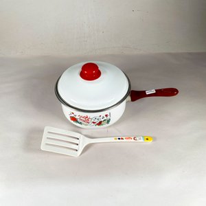 Olla Esmaltada Blanca con Decoración Animada y Espátula Miffy - imagen 2