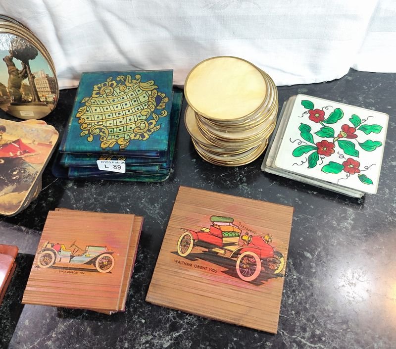 Lote de posavasos en diferentes modelos y materiales - imagen 3
