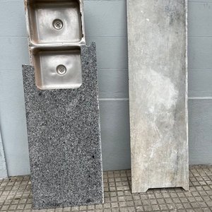 Mesada de Mármol con Bacha Doble y Mesada Adicional - imagen 1