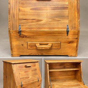 Mueble de Madera Rústico con Puerta Abatible y Cajón - imagen 1