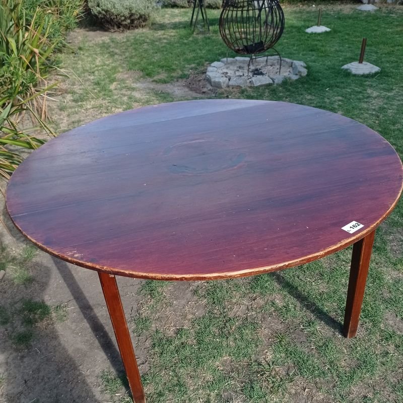 Mesa circular de madera para hogar - imagen 4
