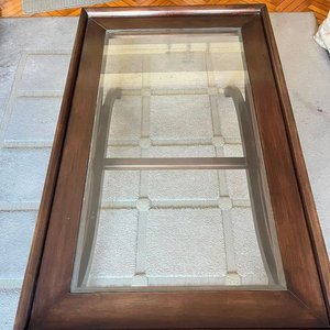 Mesa de Centro Rectangular de Madera y Vidrio - imagen 2