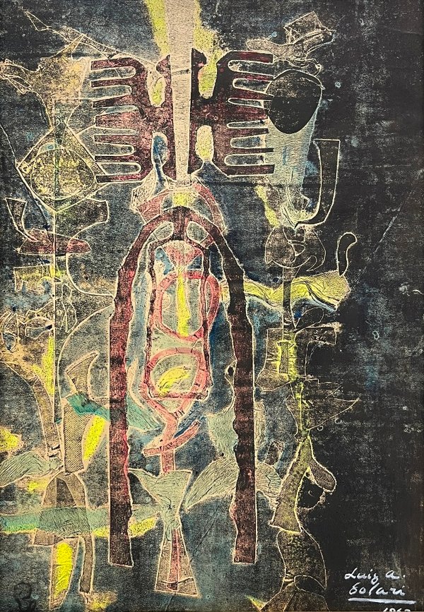 Lote siguiente: Luis Alberto Solari - Grabado collagraph sobre papel