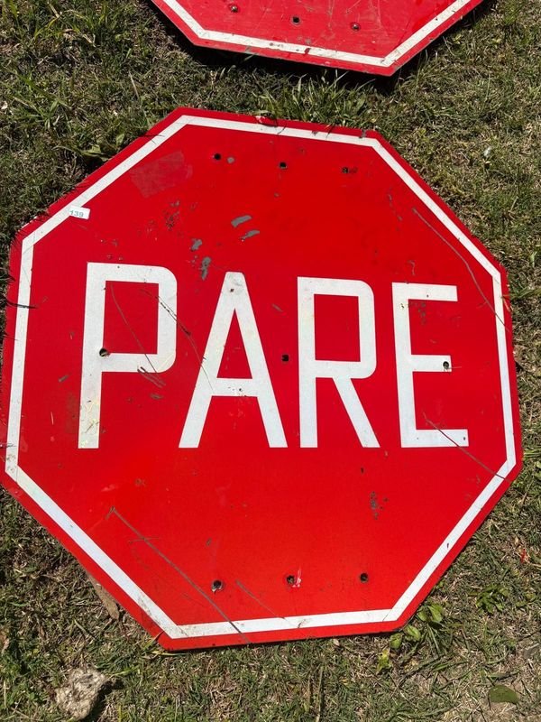 Cartel de señalización de PARE, medidas 73 x 75 - imagen 1