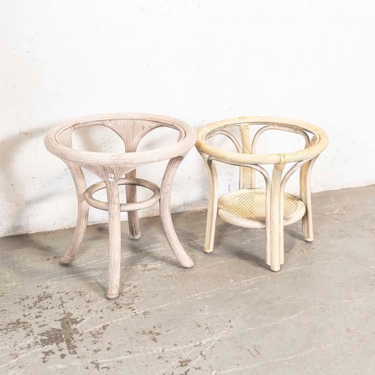 Lote siguiente: Bases para mesas de jardín en madera y ratán