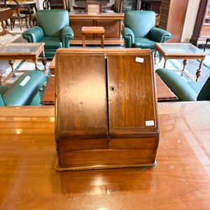 Escritorio Antiguo de Madera con Cajones y Organizador - imagen 3