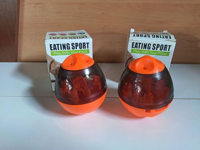 Par de Juguetes Interactivos "Eating Sport" para Mascotas