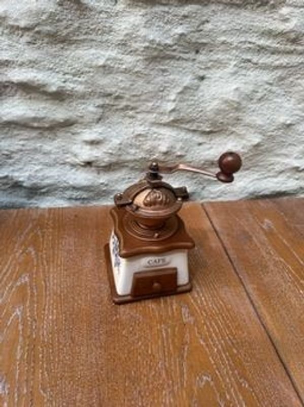 Molinillo de café cerámico antiguo - imagen 2