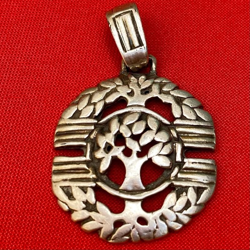 Dije de Arbol de la Vida en plata - imagen 3