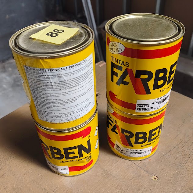 Lote de 4 Latas de Masilla Coloreada Farben 900 ml