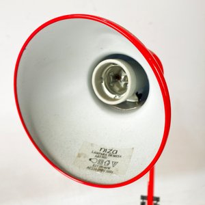 Lámpara de Escritorio Metálica Roja Regulable de Una Luz - imagen 2