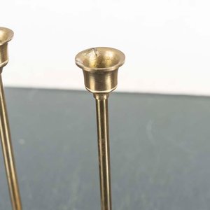 Par de Candeleros de Bronce Vintage - imagen 2