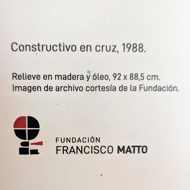 Reproducción de obra de Francisco Matto: Constructivo en cruz, 1988 - imagen 6