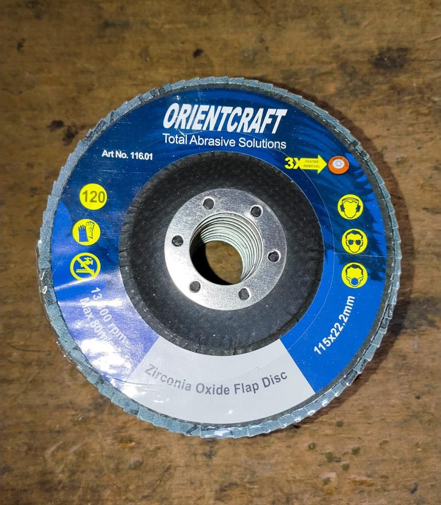 40 Discos Flap Zirconia Óxido Orientcraft 115x22.2mm