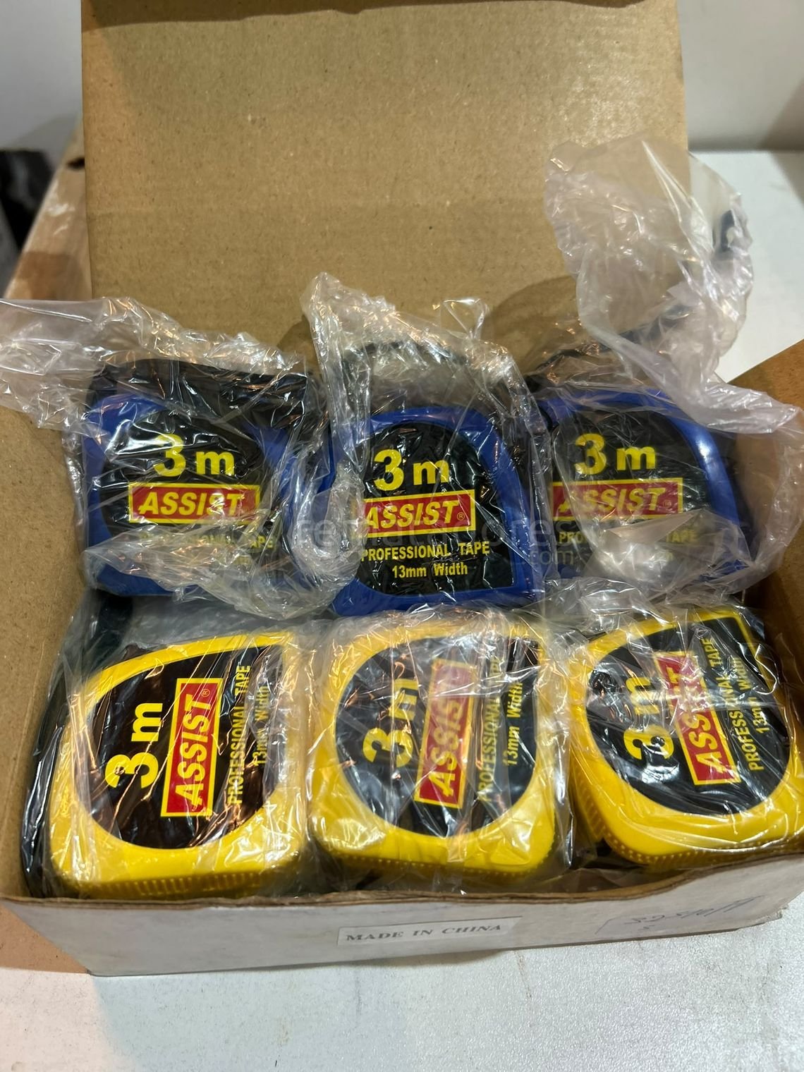 Cinta Métrica "Assist" Profesional 3m x 13mm (Pack x 3)
